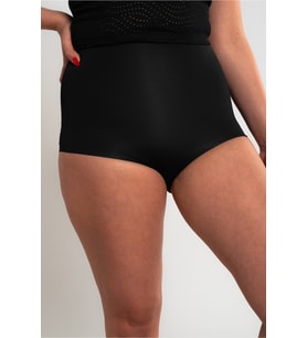 Lazer Kesim Slip Toparlayıcı Korse - Siyah