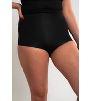 Lazer Kesim Slip Toparlayıcı Korse - Siyah