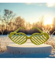 VIP CHRİSTMAS PARTY GLASSES KALPLİ SARI PARTİ GÖZLÜĞÜ SARI PANJUR GÖZLÜK SARI YILBAŞI PARTİ GÖZLÜĞÜ