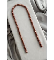 Hematit Doğal Taş Parlak Kahverengi Fasetli Rondela Kesim 6x3mm Dizi