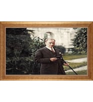 ALTIN ÇERÇEVELİ PASPARTULU TABLO CR1581