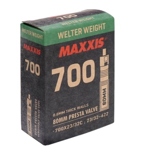 Maxxis 700x23-32C Welter Weight İnce Sibop İç Lastik  FV 80mm (Siyah)