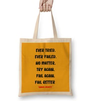 Motivational Quotes Sayings - Entrepreneurs İnspiration Success Work Gifts Bez Çanta Uzun Saplı