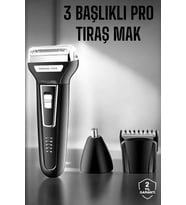 3 Başlıklı Kulak Ve Burun Tıraş Makinesi Erkeklere Özel