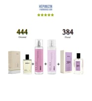 444 + 384 Kadın Parfüm Edp 50 ml Oriental/Floral + No: 444 + No: 384 Kadın Body Mist Edt 210 ml Oriental/Floral -Mnms444384bmset