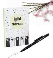 Kişiye Özel İyi Ki Varsın Arkadaşa Hediye Defter & Kalem Hediye Seti