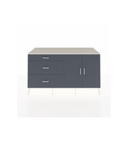 Kronos Konsol 2 Raflı 3 Çekmeceli 2 Kapaklı 176x59x99 Aytaşı-Antrasit