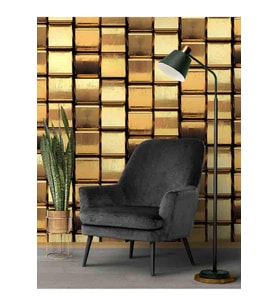 Dreamwall 3D Gold Küpler Desenli Silinebilir Tekstil Duvar Kağıdı