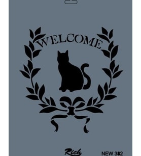 Rich New Seri N-382 Stencil 35x25 cm