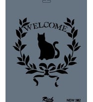Rich New Seri N-382 Stencil 35x25 cm