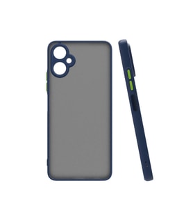 Vendas Tecno Camon 19 Neo Uyumlu Mara Serisi Arkası Mat Renkli Hux Silikon Kılıf (Lacivert)