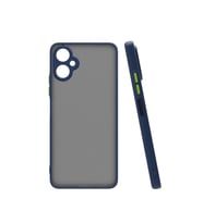Vendas Tecno Camon 19 Neo Uyumlu Mara Serisi Arkası Mat Renkli Hux Silikon Kılıf (Lacivert)