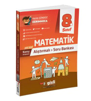 GİZLİ YAYINLARI 8.SINIF ALIŞTIRMALI MATEMATİK SORU BANKASI