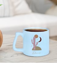 BK Gift Kişiye Özel İsimli Pastel Mavi Middle Kupa Bardak-12, Arkadaşa Hediye, Ev Hediyesi, Doğum Günü Hediyesi, Ofis Hediyesi