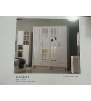 BAĞDAT MDF 4 KAPILI DOLAP (Turkuaz)