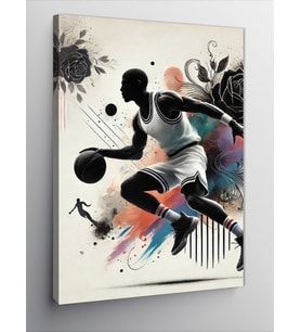 Kanvas Tablo Basketbolun Hareketi