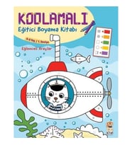 Kodlamalı Eğitici Boyama Kitabı - Eğlenceli Araçlar (4-5 Yaş 1. Seviye)