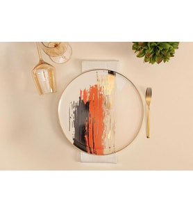 Porland Dash Desen4 Düz Tabak 27 cm  04ALM007799