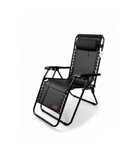 Madfox EasyRest Katlanır Şezlong Sandalye (Siyah)