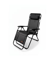 Madfox EasyRest Katlanır Şezlong Sandalye (Siyah)