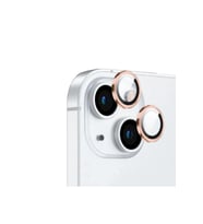 Apple iPhone 15 Uyumlu Zore CL-12 Premium Safir Parmak İzi Bırakmayan Anti-Reflective Kamera Lens Koruyucu (Pembe)