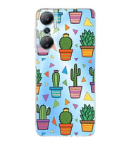 PrintiFy İnfinix Hot 20 ile Uyumlu Water Color 4  Kamera Korumalı Şeffaf  Kılıf