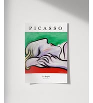 Çerçevesiz Poster Pablo Picasso Le Repos (Çok Renkli)