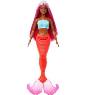 Barbie Dreamtopia Deniz Kızı Bebekler - Kırmızı Kuyruk Beyaz Taç (Çok Renkli)