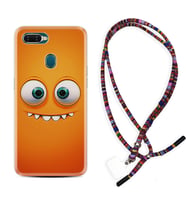 Oppo A5S A15 A16 A54 A55 A73 A74 Kılıf Boyun Asklı Rasta Silikon Dişlek 1615