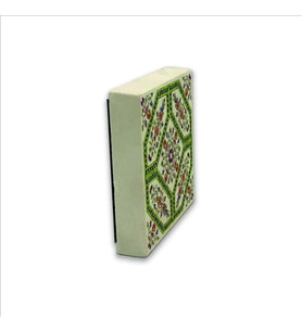 İtalyan Deseni Baskılı Doğaltaş  Magnet(KD-078)Buzdolabı Süsü