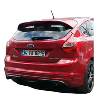 Ford Focus 3 HB 2012 - 2014 Arka Tampon Eki - Difüzör (Plastik)