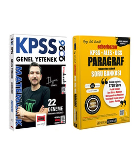 Pegem KPSS ALES DGS Ezberbozan Paragraf Soru Bankası ve Yargı Matematik 22 Deneme Seti 2 Kitap