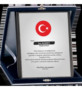 ODAK KUPA - Ahşap Plaketler - PL-007-M A - 18x24 cm