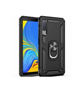 Samsung Galaxy A7 2018 Uyumlu Kılıf Zore Vega Kapak (Siyah)