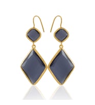 Kadir Jewellery 22 Ayar Altın Kaplama Kadın Sallantılı Küpe -El İşçiliği Ve Hipoalerjenik Küpe