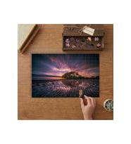 Gündoğumu Sahil - Manzaraa Tasarımı 240 parça Ahşap Puzzle Ahşap Kutuda MP01928