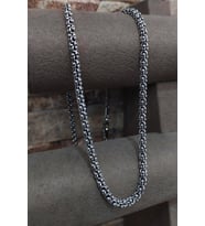  Gümüş 4,9 mm 65 cm kalın arnavut zincir kolye