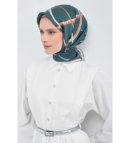 Armine Saf İpek Sura Eşarp-2026 İlkbahar-Yaz- 951700D (Mavi)
