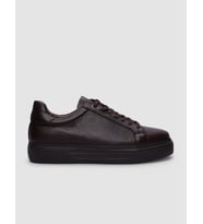 Hakiki Deri Kahverengi Bağcıklı Erkek Sneaker
