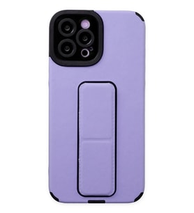Mey İthalat® iPhone 12 Pro Max Kılıf Mega Standlı Silikon - Lila