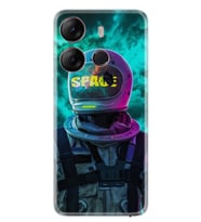 Infınıx Spark Go 2023 Kılıf Resimli Desenli Silikon Platinium Series Space 1854