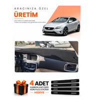 VOLVO V40 (2012-2019) Uyumlu Torpido Koruma Örtüsü Oto Kılıfı - Siyah