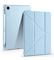 Lexroo Lenovo Tab TB-311FU Kılıf Tri Folding Kalem Bölmeli Standlı Kılıf - Mavi