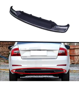 Araba Alışveriş Skoda Aksesuar Octavia Amg Arka Tampon Ek Koruma Difüzör