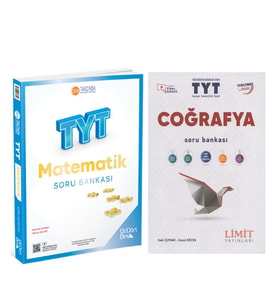 Limit Yayınları TYT Cografya ve Üç Dört Beş TYT Matematik Soru Bankası 2 Kitap Set