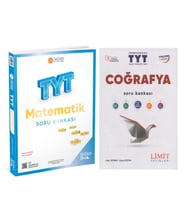 Limit Yayınları TYT Cografya ve Üç Dört Beş TYT Matematik Soru Bankası 2 Kitap Set
