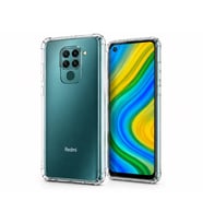 Logis Xiaomi Redmi Note 9 Uyumlu Şeffaf Silikon Kılıf Darbe Emici İnce Esnek TPU Telefon Koruyucu