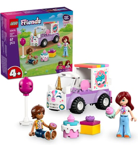 LEGO Friends Tek Boynuzlu At Pasta Dağıtım Arabası 42675 – 4 Yaş ve Üzeri için Mini Bebek İçeren Oyuncak Yapım Seti (67 Parça)