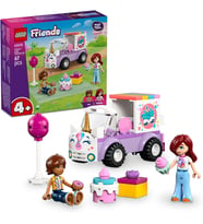 LEGO Friends Tek Boynuzlu At Pasta Dağıtım Arabası 42675 – 4 Yaş ve Üzeri için Mini Bebek İçeren Oyuncak Yapım Seti (67 Parça)