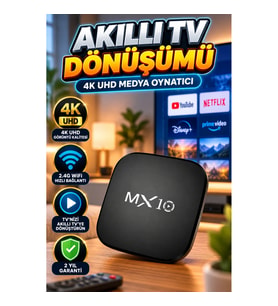 4K UHD Android Medya Oynatıcı – 60 FPS, Wi-Fi ve Ekran Yansıtma Destekli